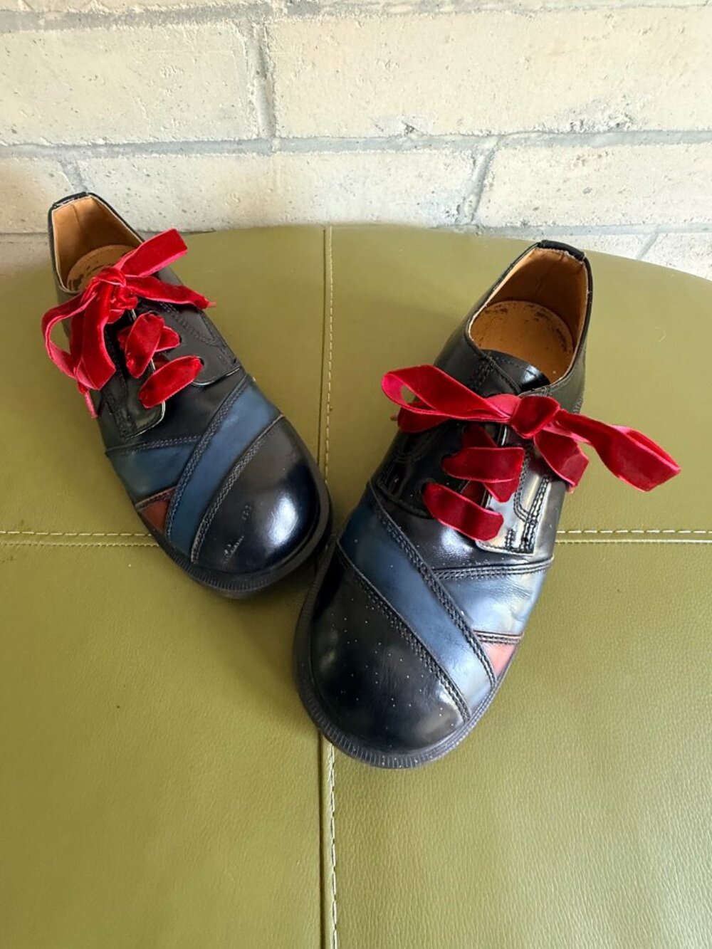 Dr. Martens MIE bandage-toe oxford red / blue size UK 9 (US W 11 / M 10)